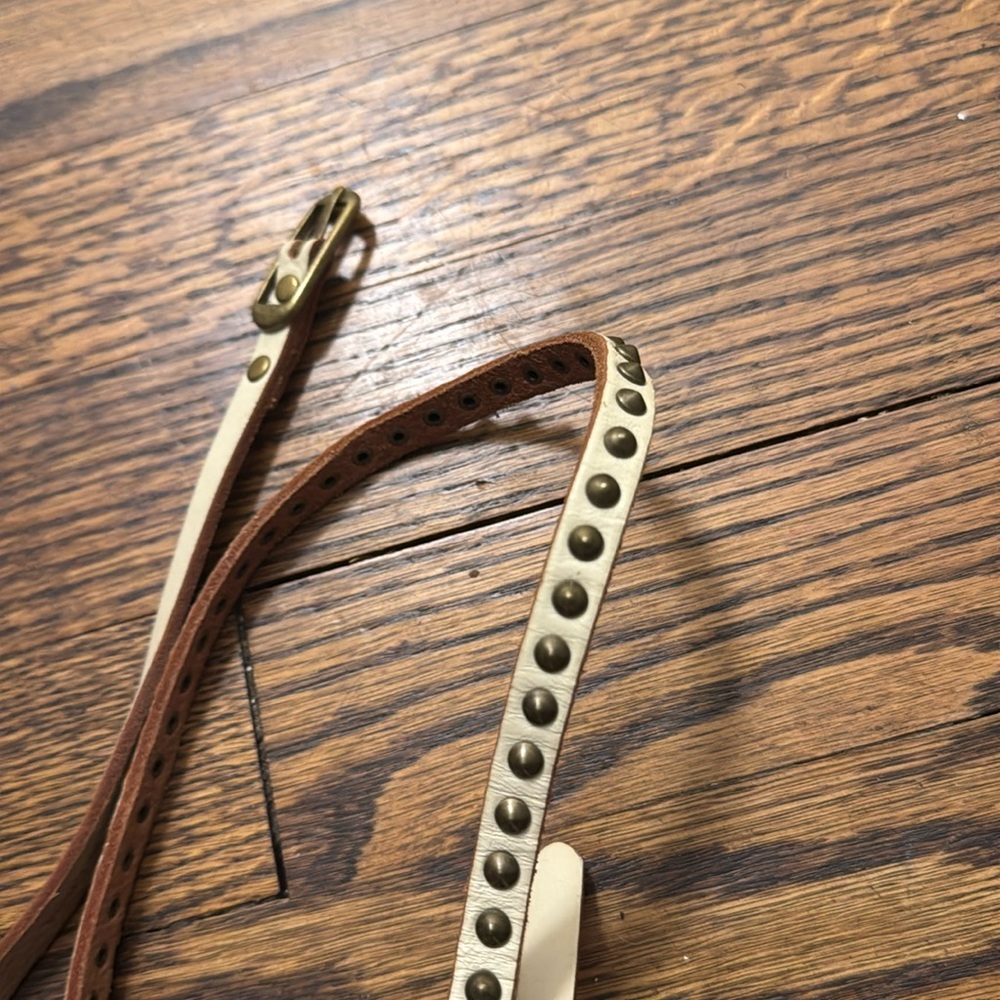 Ivory studded belt